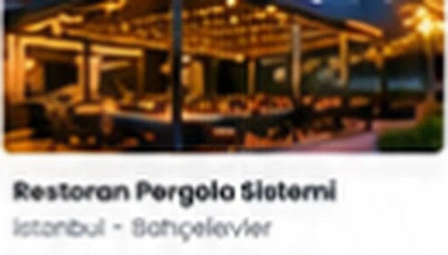 Restoran Pergola Sistemi